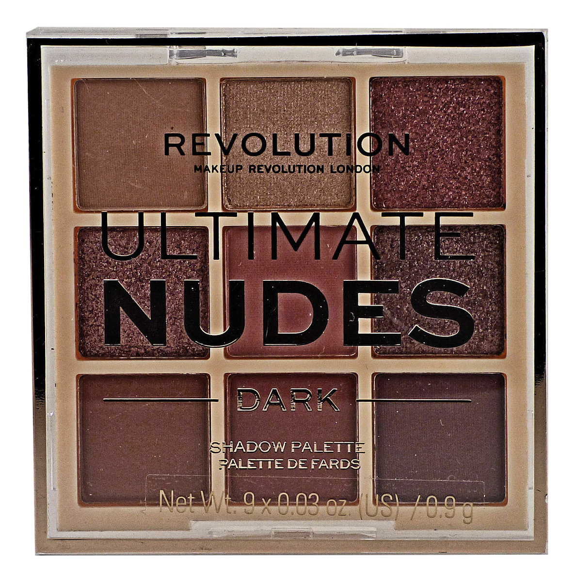 Палетка теней для век Ultimate Nudes Eyeshadow Palette 8,1г: Dark