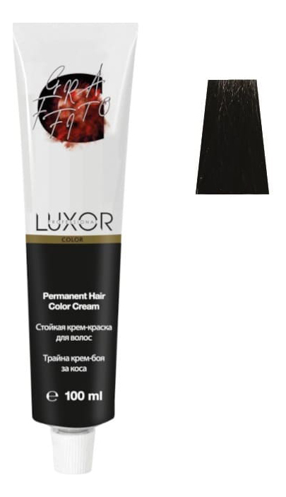 

Стойкая крем-краска для волос с протеинами пшеницы Luxor Color Permanent Hair Color Cream 100мл: 3.0 Темный коричневый, Стойкая крем-краска для волос с протеинами пшеницы Luxor Color Permanent Hair Color Cream 100мл