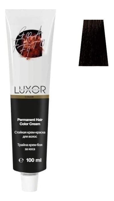Купить Стойкая крем-краска для волос с протеинами пшеницы Luxor Color Permanent Hair Color Cream 100мл: 5.3 Светлый коричневый золотистый, Luxor Professional