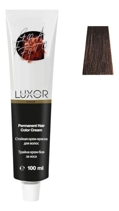 

Стойкая крем-краска для волос с протеинами пшеницы Luxor Color Permanent Hair Color Cream 100мл: 5.4 Светлый коричневый медный, Стойкая крем-краска для волос с протеинами пшеницы Luxor Color Permanent Hair Color Cream 100мл
