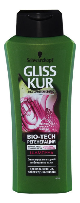Купить Шампунь для волос Регенерация Bio-Tech: Шампунь 400мл, Gliss Kur