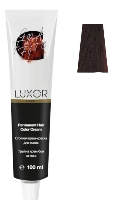 

Стойкая крем-краска для волос с протеинами пшеницы Luxor Color Permanent Hair Color Cream 100мл: 6.5 Темный блондин махагоновый, Стойкая крем-краска для волос с протеинами пшеницы Luxor Color Permanent Hair Color Cream 100мл