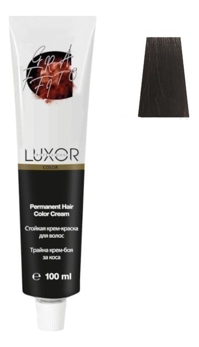 Купить Стойкая крем-краска для волос с протеинами пшеницы Luxor Color Permanent Hair Color Cream 100мл: 6.75 Темный блондин шоколадный махагоновый, Luxor Professional