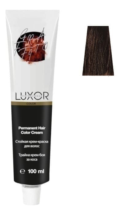 

Стойкая крем-краска для волос с протеинами пшеницы Luxor Color Permanent Hair Color Cream 100мл: 7.37 Блондин золотистый шоколадный, Стойкая крем-краска для волос с протеинами пшеницы Luxor Color Permanent Hair Color Cream 100мл