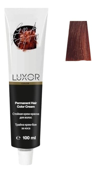 

Стойкая крем-краска для волос с протеинами пшеницы Luxor Color Permanent Hair Color Cream 100мл: 7.40 Блондин интенсивный медный, Стойкая крем-краска для волос с протеинами пшеницы Luxor Color Permanent Hair Color Cream 100мл