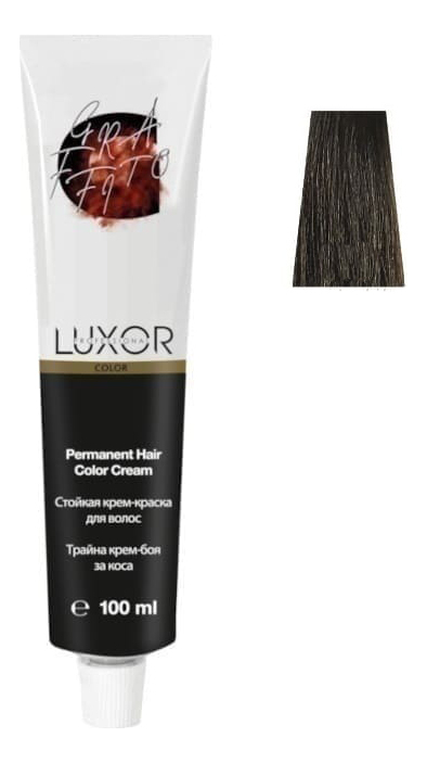 

Стойкая крем-краска для волос с протеинами пшеницы Luxor Color Permanent Hair Color Cream 100мл: 7.71 Блондин шоколадный пепельный, Стойкая крем-краска для волос с протеинами пшеницы Luxor Color Permanent Hair Color Cream 100мл