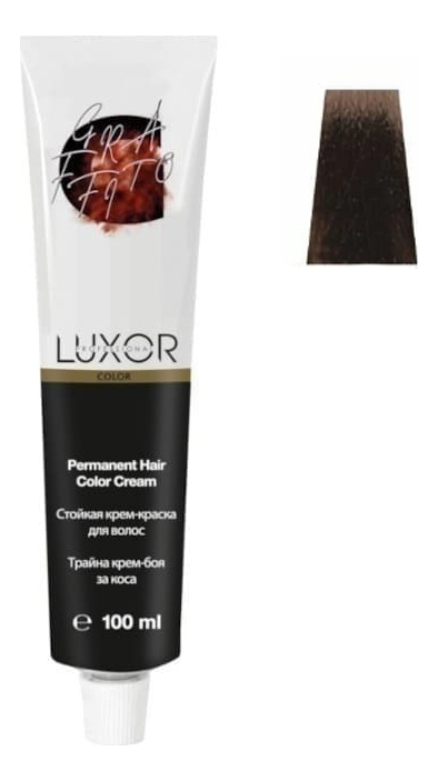 Купить Стойкая крем-краска для волос с протеинами пшеницы Luxor Color Permanent Hair Color Cream 100мл: 7.75 Блондин шоколадный махагоновый, Luxor Professional