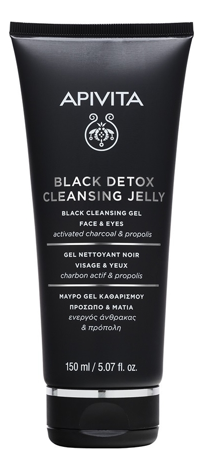 

Очищающий гель для лица и глаз Black Detox Cleansing Jelly Activated Charcoal & Propolis: Гель 150мл, Очищающий гель для лица и глаз Black Detox Cleansing Jelly Activated Charcoal & Propolis