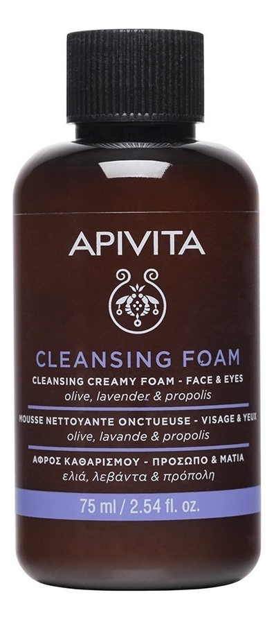 

Очищающая мягкая пенка для лица и глаз Cleansing Creamy Foam Face & Eyes Olive, Lavender & Propolis: Пенка 75мл, Очищающая мягкая пенка для лица и глаз Cleansing Creamy Foam Face & Eyes Olive, Lavender & Propolis