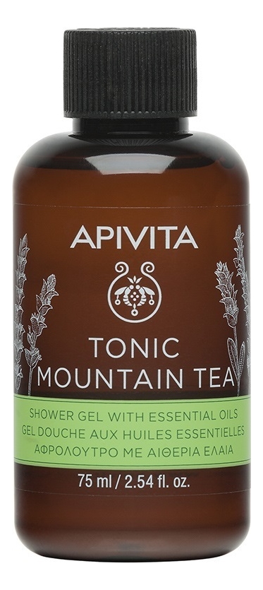Гель для душа Tonic Mountain Tea Shower Gel With Essential Oils: Гель 75мл