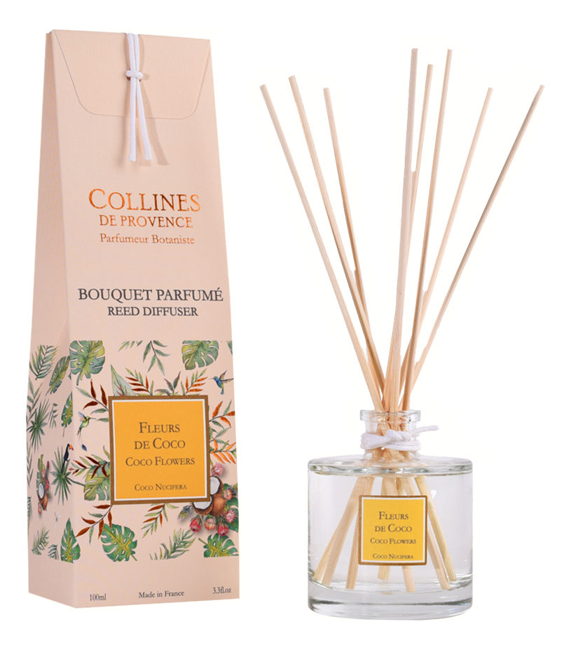 Аромадиффузор Coconut Flower (цветок кокоса): аромадиффузор 100мл аромадиффузор reed diffuser cotton flower 100мл цветок хлопка