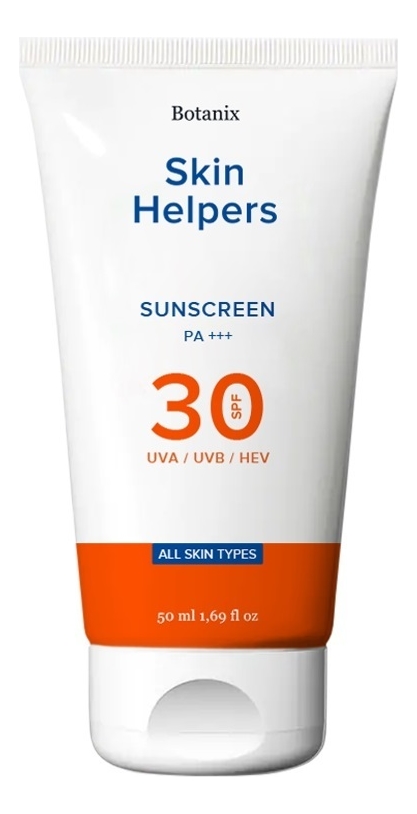 Купить Солнцезащитный крем для лица Botanix Skin Helpers SPF30 50мл, Gloria