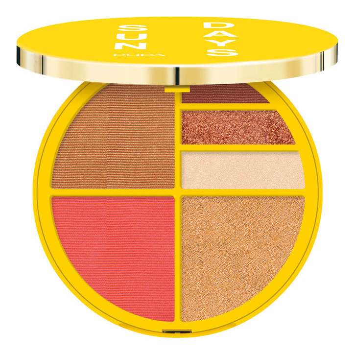 

Водостойкая палетка для лица и глаз Sun Days Face & Eyes Waterproof Palette 14г: 002 Sunset, Водостойкая палетка для лица и глаз Sun Days Face & Eyes Waterproof Palette 14г