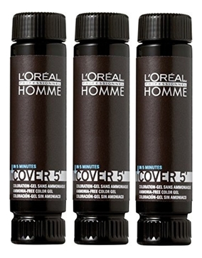 Тонирующий гель для волос Homme Cover 5 3*50мл