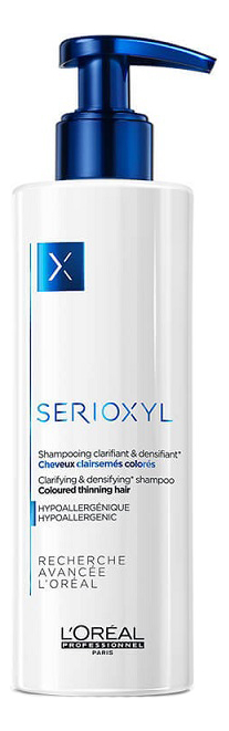 

Шампунь для окрашенных волос Serioxyl Clarifying Shampoo 250мл: Шампунь 250мл, Шампунь для окрашенных волос Serioxyl Clarifying Shampoo