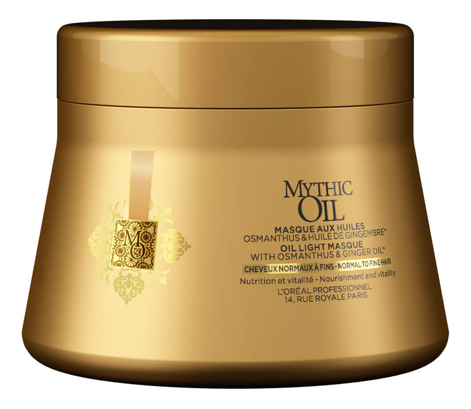 Маска для тонких волос с экстрактом османтуса и маслом имбиря Mythic Oil Light Masque 200мл l oréal professionnel mythic oil light masque питательная маска для тонких волос 200 мл