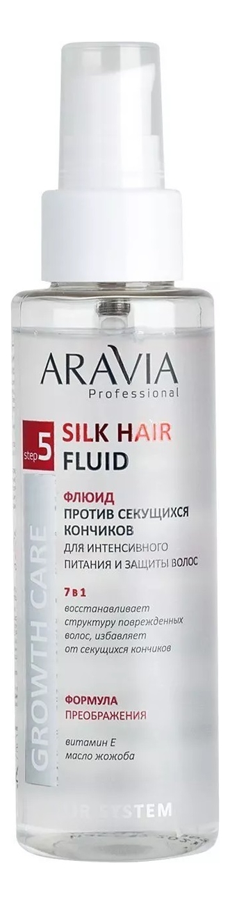 Флюид против секущихся кончиков для интенсивного питания и защиты волос Professional Hair System Silk Fluid 110мл