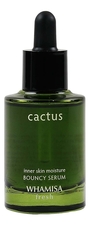 Whamisa Сыворотка-концентрат на основе экстракта кактуса Cactus Inner Skin Moisture Bouncy Serum