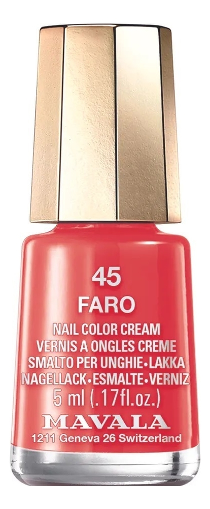 

Лак для ногтей Nail Color Cream 5мл: 45 Faro, Лак для ногтей Nail Color Cream 5мл