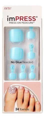 

Накладные ногти для педикюра Голубые мечты Impress Toe Nails BIPT030