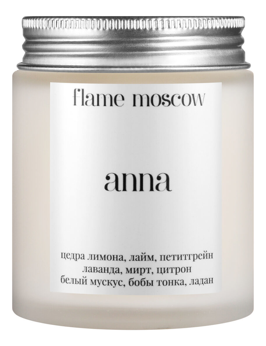 

Ароматическая свеча в матовом стекле Anna 110г