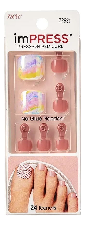 

Накладные ногти для педикюра Песчаный оазис Impress Toe Nails BIPT027