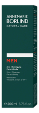Annemarie Borlind Очищающий гель для лица и тела 2 в 1 Men System Energy Boost Face & Body Cleanser 200мл