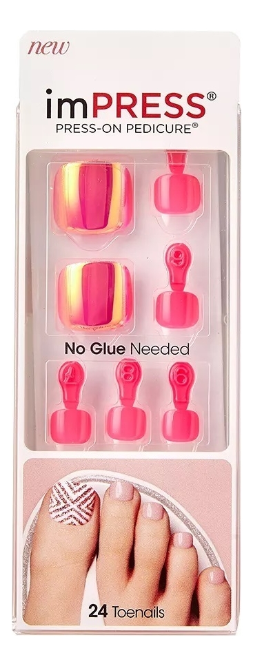 

Накладные ногти для педикюра Текила Санрайз Impress Toe Nails BIPT031