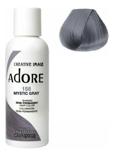 

Краска для волос Adore Hair Color 118мл: 158 Mystic Gray, Краска для волос Adore Hair Color 118мл