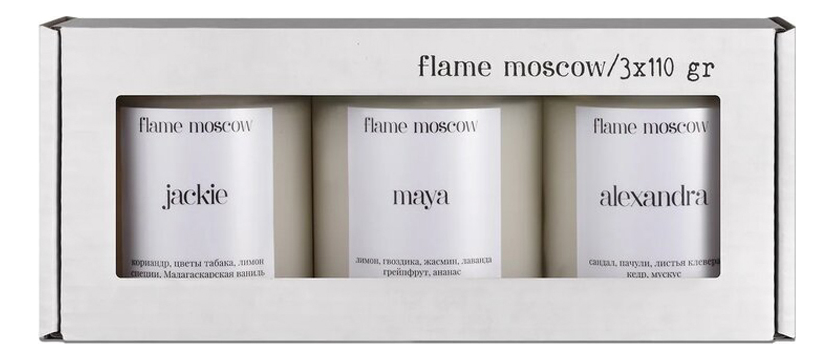 

Набор свечей Сlassic 3*110г (Jackie + Maya + Alexandra)