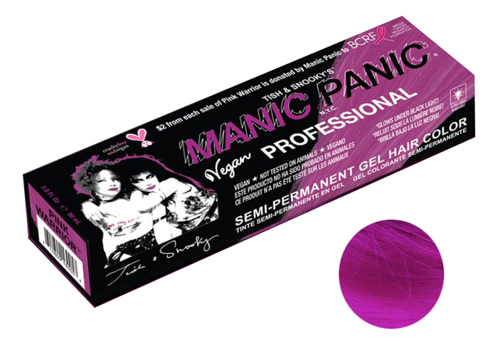 

Краска для волос Professional Gel Semi-Permanent Hair Color 90мл: Pink Warrior, Краска для волос Professional Gel Semi-Permanent Hair Color 90мл