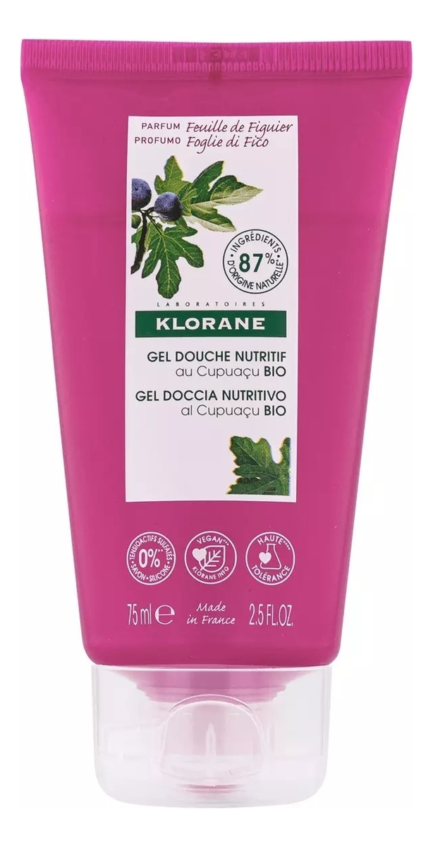 

Гель для душа с органическим маслом купуасу и инжира Gel Douche Nutritif Cupuacu 75мл