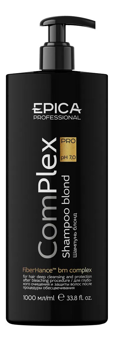 Шампунь для глубокого очищения и защиты волос после процедуры обесцвечивания ComPlex PRO Shampoo Blonde 1000мл
