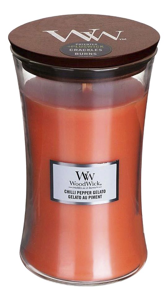 Ароматическая свеча Chilli Pepper Gelato: свеча 610г, WoodWick  - Купить