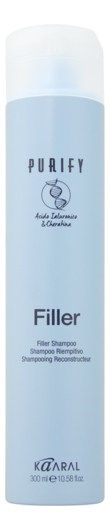 

Шампунь для волос с кератином и гиалуроновой кислотой Purify Filler Shampoo: Шампунь 300мл, Шампунь для волос с кератином и гиалуроновой кислотой Purify Filler Shampoo