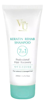 Шампунь для волос с кератином Keratin Rehab Shampoo 200мл