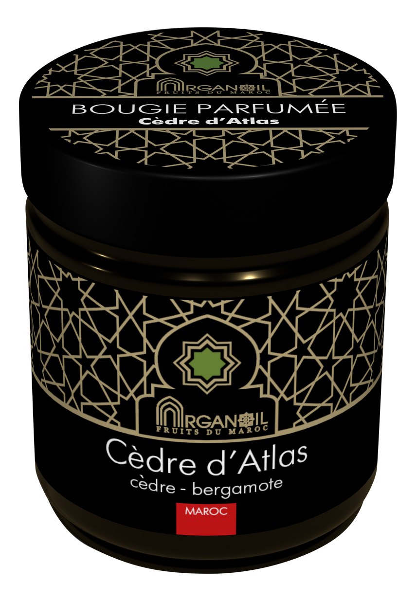 Ароматическая свеча Атласский кедр Bougie Parfumee Cedre D'Atlas (кедр-бергамот): Свеча 100мл кедр атласский