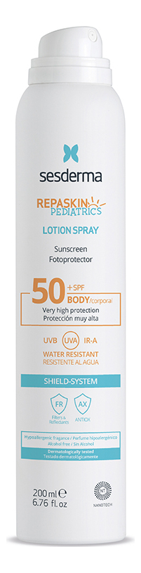 

Детский солнцезащитный спрей для тела Repaskin Pediatrics Lotion Spray SPF50+ 200мл