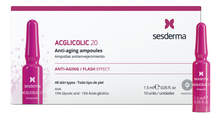 Sesderma Антивозрастное средство для лица с гликолевой кислотой Acglicolic 20 Ampollas Antienvejecimiento 10*1,5мл