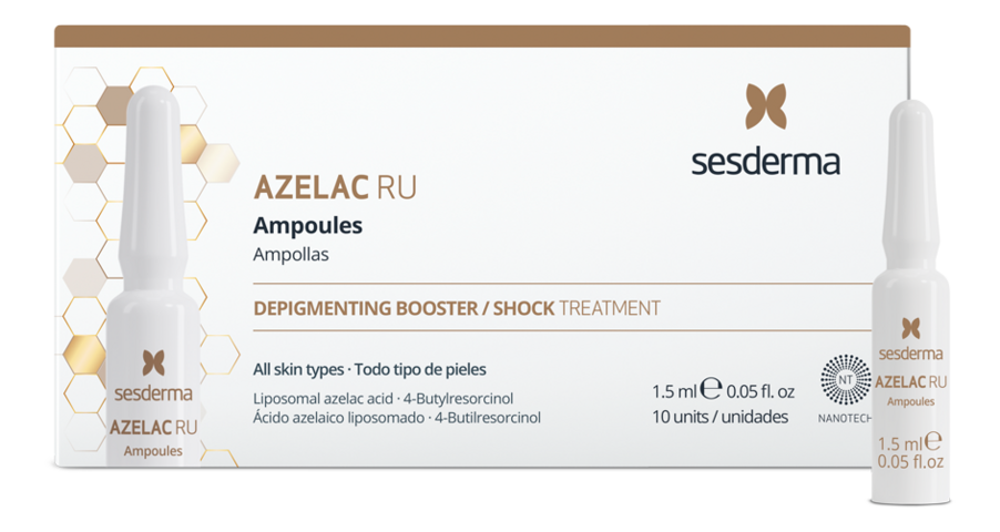 

Средство депигментирующее для лица Azelac RU Ampoules 10*1,5мл