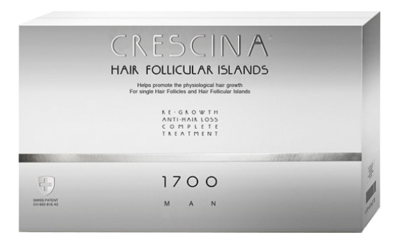 Комплекс для волос HFI 1700 Man Re-Growth Anti-Hair Loss (лосьон для стимуляции роста 10*3,5мл + лосьон против выпадения 10*3,5мл)