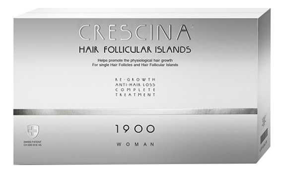 Комплекс для волос HFI 1900 Woman Re-Growth Anti-Hair Loss (лосьон для стимуляции роста 20*3,5мл + лосьон против выпадения 20*3,5мл)
