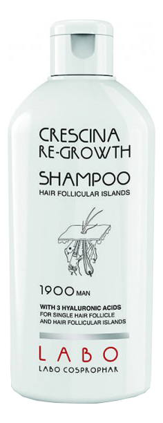 Шампунь для стимуляции роста волос HFI 1900 Man Re-Growth Shampoo 200мл