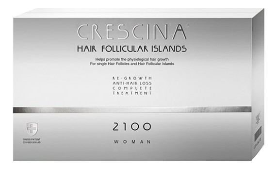 Комплекс для волос HFI 2100 Woman Re-Growth Anti-Hair Loss (лосьон для стимуляции роста 10*3,5мл + лосьон против выпадения 10*3,5мл) 30698