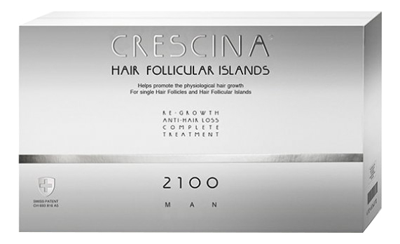 Комплекс для волос HFI 2100 Man Re-Growth Anti-Hair Loss (лосьон для стимуляции роста 20*3,5мл + лосьон против выпадения 20*3,5мл) лосьон для стимуляции роста волос hfi 2100 man лосьон 20 3 5мл
