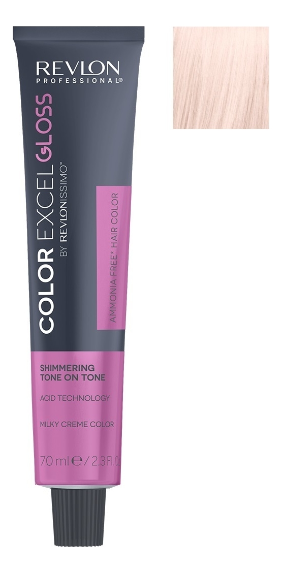 

Кислотный краситель для волос тон в тон Color Excel Gloss By Revlonissimo 70мл: 02 Anti-Yellow, Кислотный краситель для волос тон в тон Color Excel Gloss By Revlonissimo 70мл