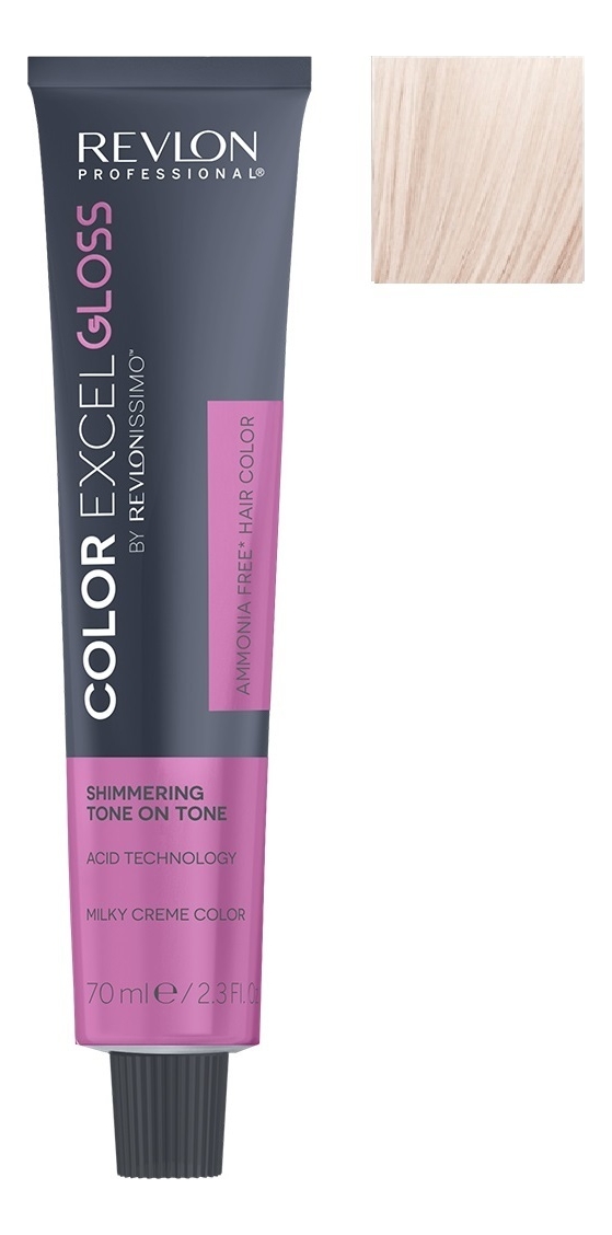 

Кислотный краситель для волос тон в тон Color Excel Gloss By Revlonissimo 70мл: 123 Nude Satin, Кислотный краситель для волос тон в тон Color Excel Gloss By Revlonissimo 70мл