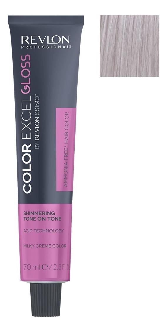 

Кислотный краситель для волос тон в тон Color Excel Gloss By Revlonissimo 70мл: 11 Silver Ash, Кислотный краситель для волос тон в тон Color Excel Gloss By Revlonissimo 70мл