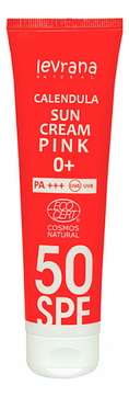 Солнцезащитный крем для лица и тела с гидролатом календулы Calendula Sun Cream Pink 0+ 100мл