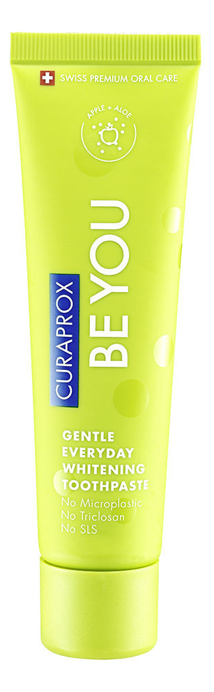 

Зубная паста со вкусом яблока и алоэ Be You Whitening Toothpaste 60мл